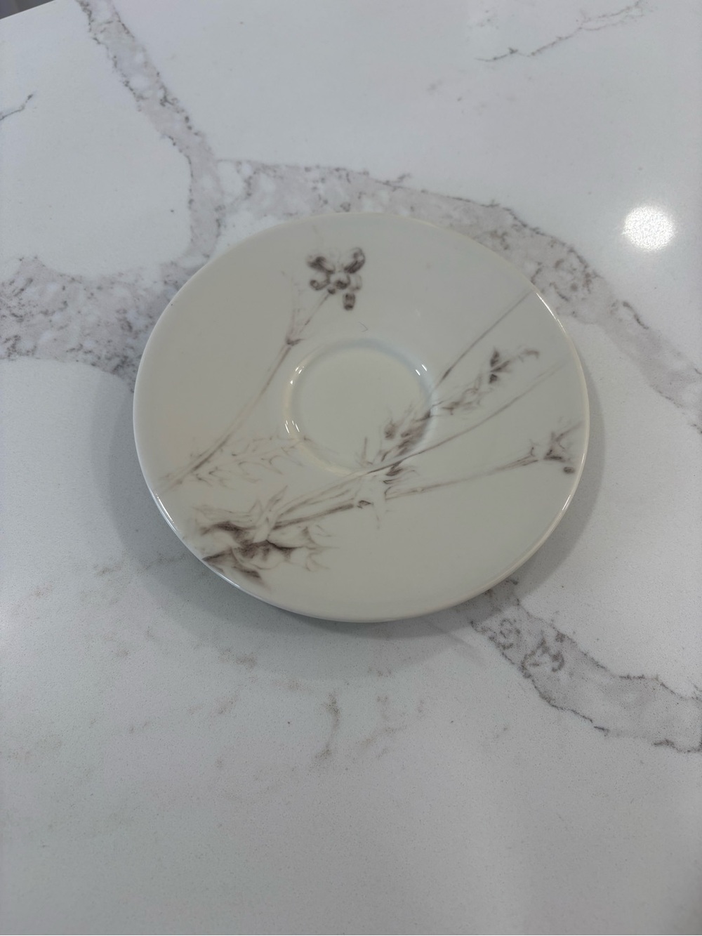 Calvin Klein Delicate Thistle Floral Saucer Plate